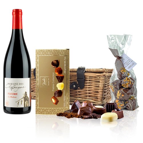 Domaine des Chaffangeons Fleurie La Madone Red Wine And Chocolates Hamper